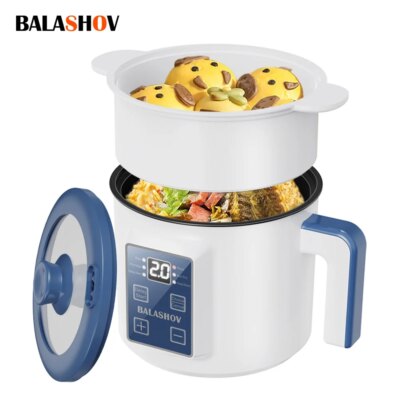220V Electric Rice Cooker Double Layer Multi Cooker Non-Stick Smart Single MultiCooker Steamed Rice Pot For Home EU Plug