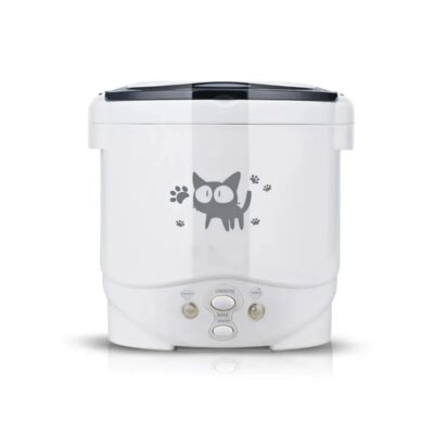 Electric Mini Rice Cooker Portable MultiCooker Household Rice Cookers 12V 24V 220V Pot Cooking Machine Pans For Car Truck Home - Image 6