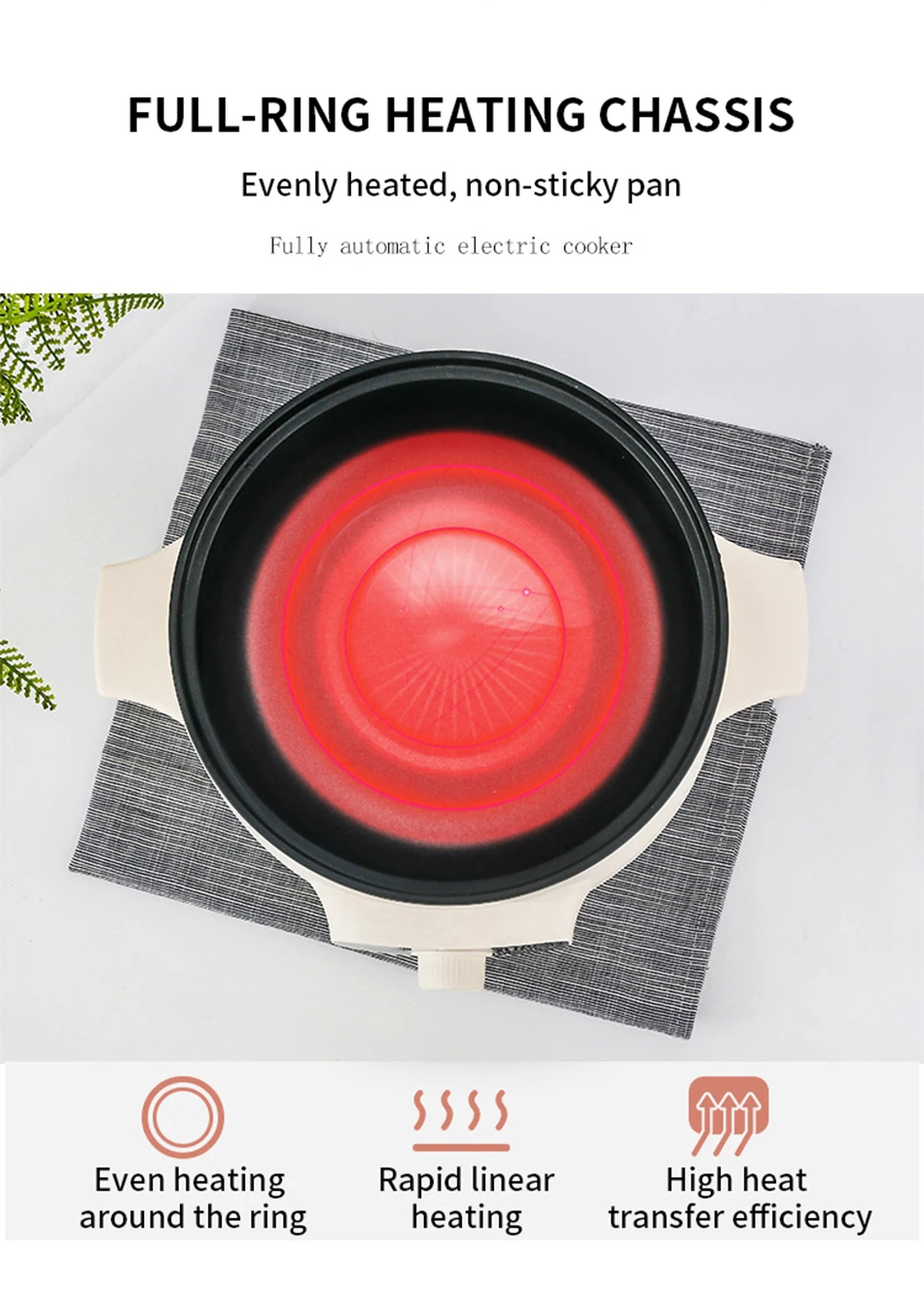 110v intelligent electric Cooking pot Travel electric frying pan Multifunctional electric hot pot portable rice cooker