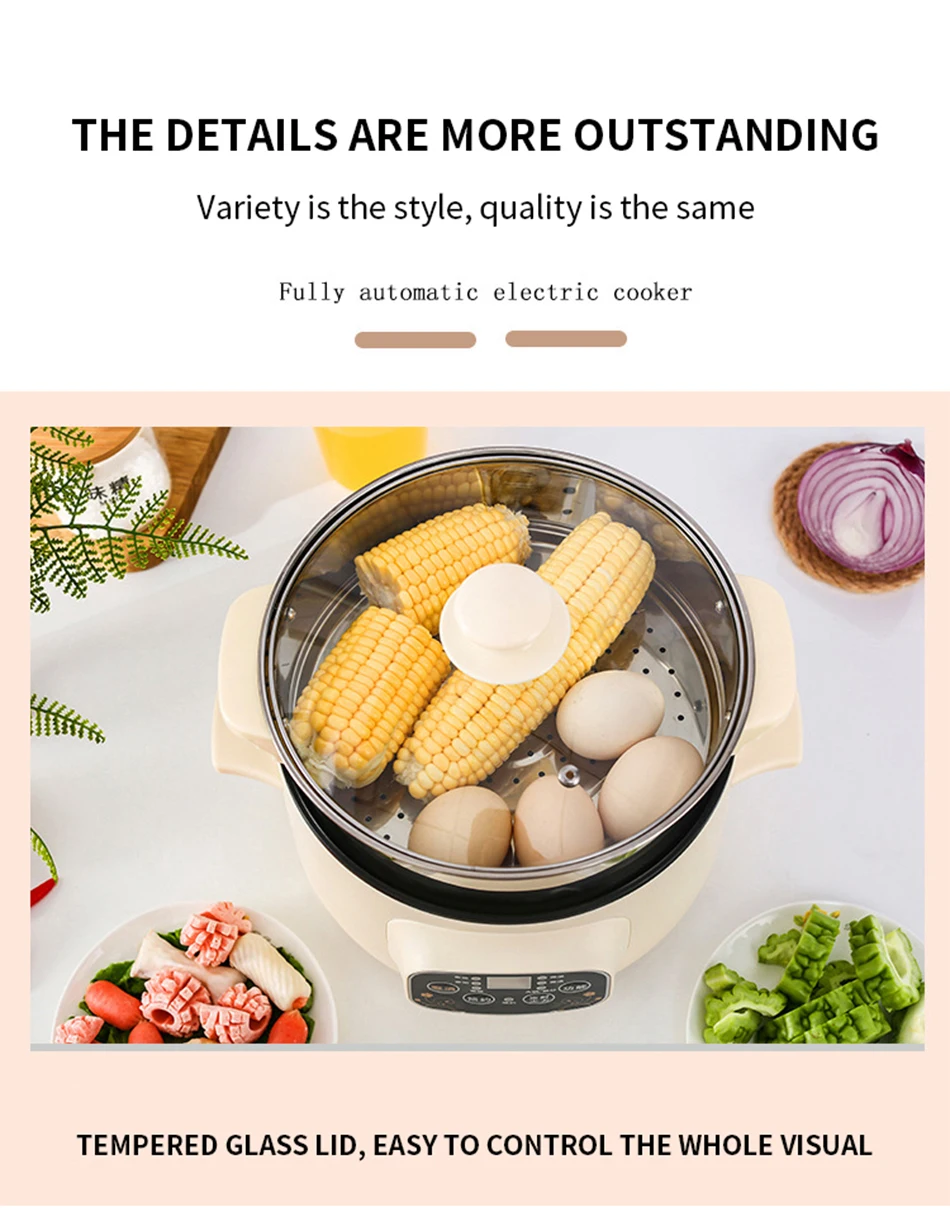 110v intelligent electric Cooking pot Travel electric frying pan Multifunctional electric hot pot portable rice cooker