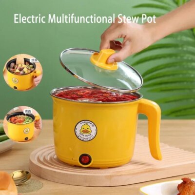 1.8l Multifunctional Cooker Hot Pot Multifunctional Student Dormitory Electric Electric Cooking Noodles Home Pot Stainless Steel - Image 6