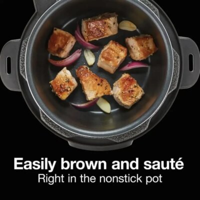 3 Quart Simplicity Pressure Cooker Multi-Cooker Slow Cooker Steamer Sauté Rice Cooker True Slow Technology 34503 - Image 5