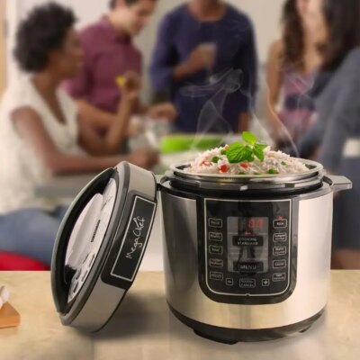 Megachef 6 Quart Pressure Cooker with 14 Pre-set Multi Function Features - Image 4