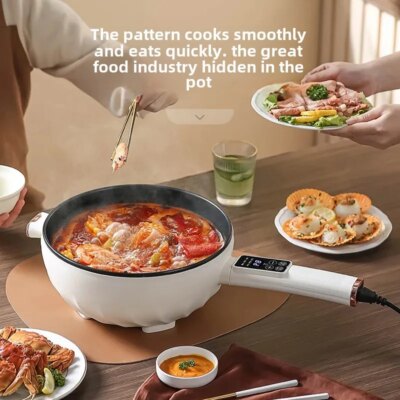 Large Capacity Multi-Functional Electrical Wok Cooker Stainless Steel Integrated Electrical Heating Pot Direct Manufacturer Sale - Image 3