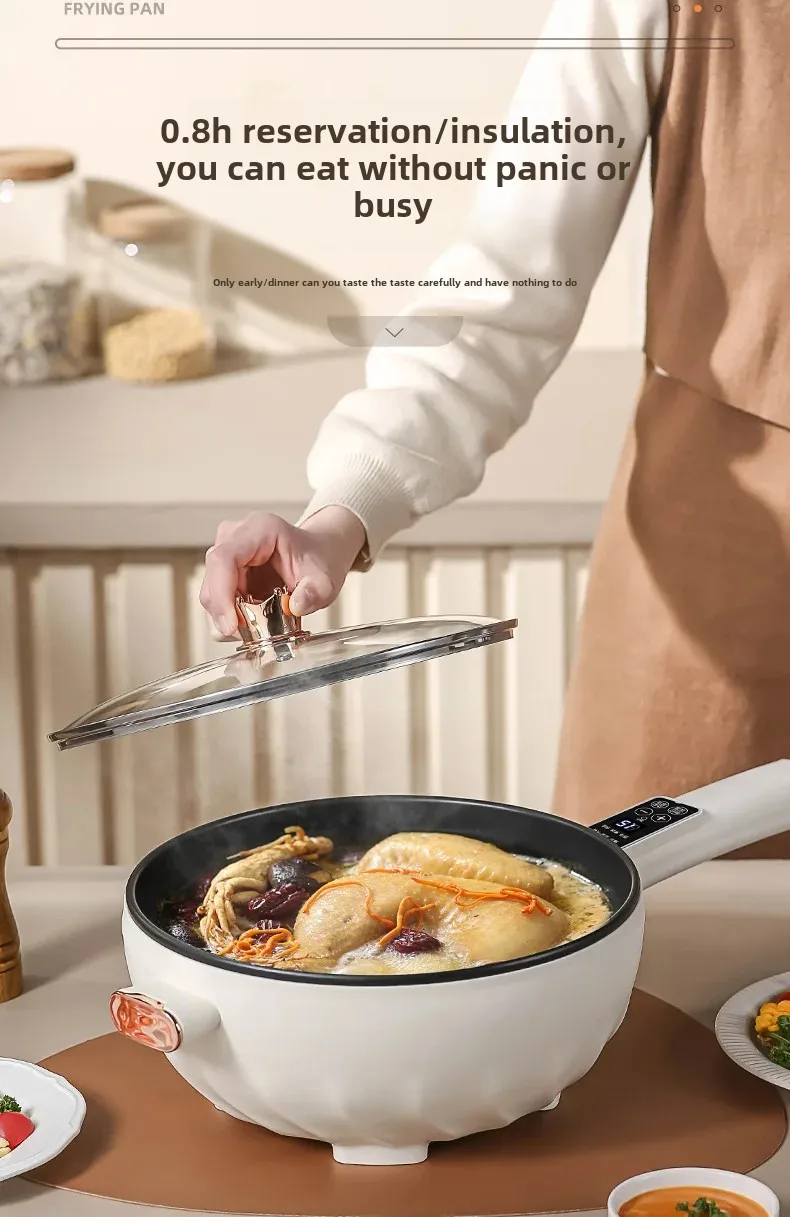 Large Capacity Multi-Functional Electrical Wok Cooker Stainless Steel Integrated Electrical Heating Pot Direct Manufacturer Sale Large Capacity Multi-Functional Electrical Wok Cooker Stainless Steel Integrated Electrical Heating Pot Direct Manufacturer Sale