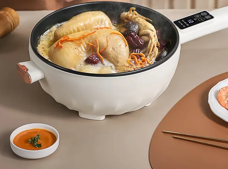 Large Capacity Multi-Functional Electrical Wok Cooker Stainless Steel Integrated Electrical Heating Pot Direct Manufacturer Sale Large Capacity Multi-Functional Electrical Wok Cooker Stainless Steel Integrated Electrical Heating Pot Direct Manufacturer Sale