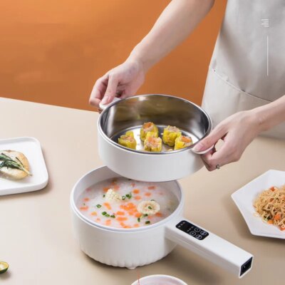 1.6L 2.2L Electric Cooker Student Pot Multifunction Household Pot Ceramic Glaze Non Stick Cooker Rice Cooker Kitchen Tool 220V - Image 2