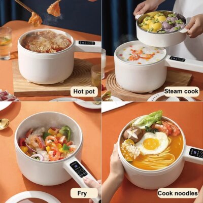 1.6L 2.2L Electric Cooker Student Pot Multifunction Household Pot Ceramic Glaze Non Stick Cooker Rice Cooker Kitchen Tool 220V - Image 3