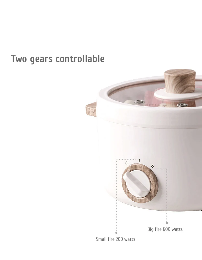 Mini Multi-function Cookers Electric Cooking Boiling Pot Electric Heat Pan Dormitory Household 1-2 People Electric Rice Cookers