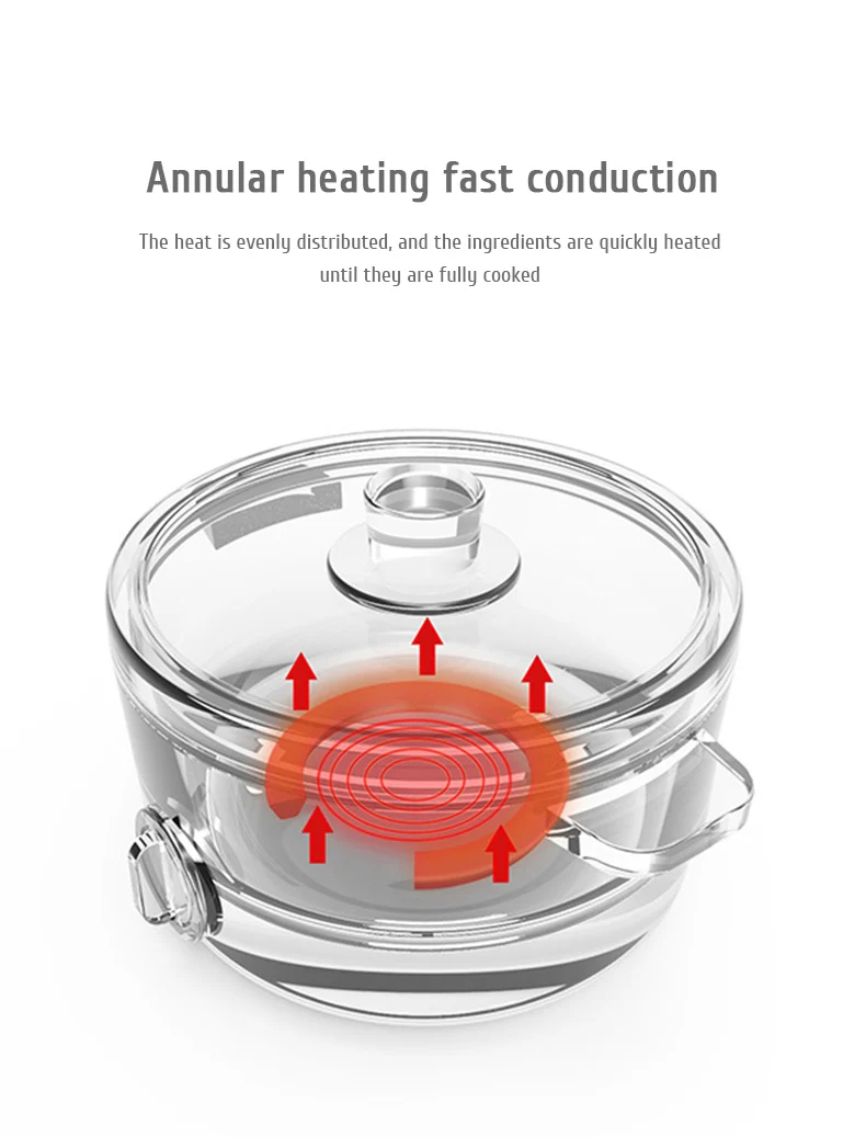 Mini Multi-function Cookers Electric Cooking Boiling Pot Electric Heat Pan Dormitory Household 1-2 People Electric Rice Cookers