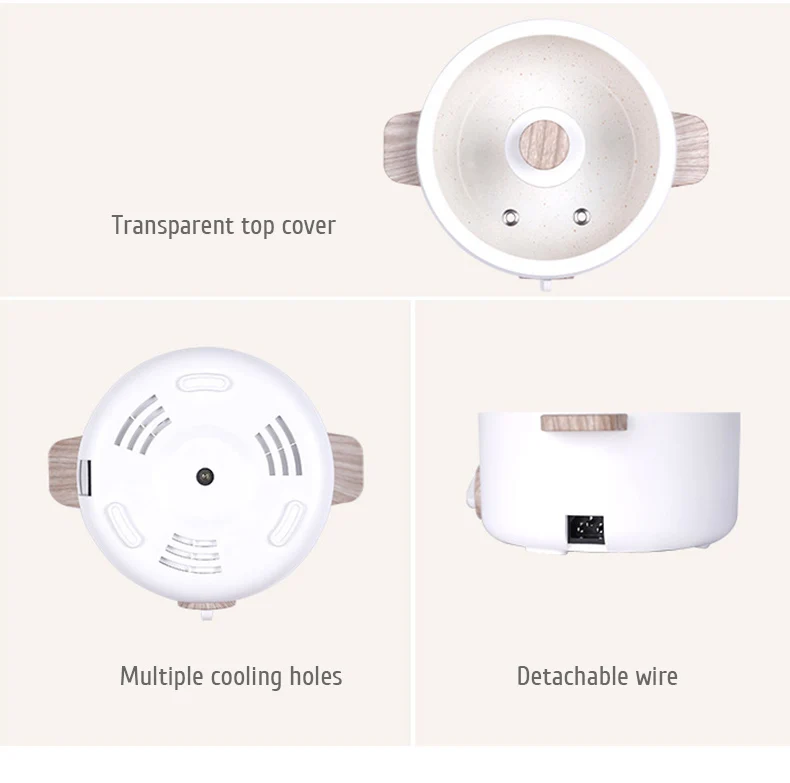 Mini Multi-function Cookers Electric Cooking Boiling Pot Electric Heat Pan Dormitory Household 1-2 People Electric Rice Cookers