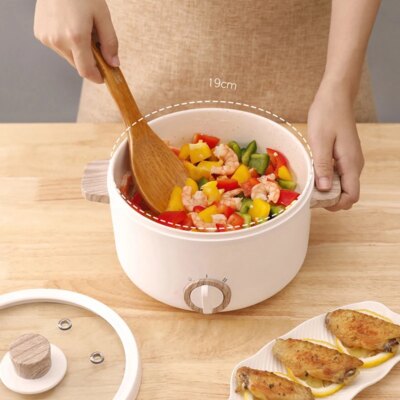 Mini Multi-function Cookers Electric Cooking Boiling Pot Electric Heat Pan Dormitory Household 1-2 People Electric Rice Cookers - Image 2