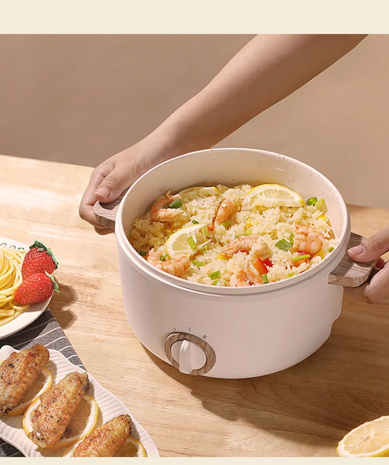 Mini Multi-function Cookers Electric Cooking Boiling Pot Electric Heat Pan Dormitory Household 1-2 People Electric Rice Cookers
