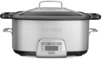 7 Quart Multi Cooker Slow Cook Roast Sauté Steam Non-Stick Digital Display Dishwasher Safe Timer Cooking Pot with Glass Lid