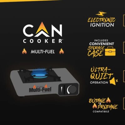 CanCooker 4 Gallon Convection Steam Cooker & Portable Multi-Fuel Single Burner w/ Convenient Case, Perfect for Feeding 20 People - Image 2