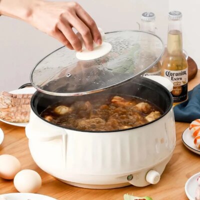220V Multi Cookers Single/Double Layer Electric Pot 1-2 People Household Non-stick Pan Hot Pot Rice Cooker Cooking Appliances - Image 4