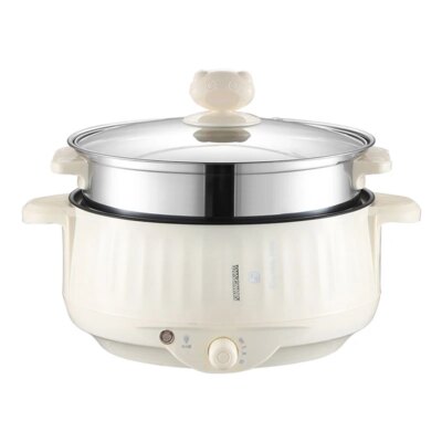 220V Multi Cookers Single/Double Layer Electric Pot 1-2 People Household Non-stick Pan Hot Pot Rice Cooker Cooking Appliances - Image 6