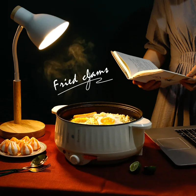 Multi Cooker Multifunctional Electric Pan Non-stick Cookware Rice Cooker Multi Ramen Soup Hotpot for Dormitory Kitchen 220V EU