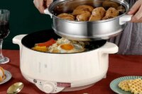 Multi Cooker Multifunctional Electric Pan Non-stick Cookware Rice Cooker Multi Ramen Soup Hotpot for Dormitory Kitchen 220V EU