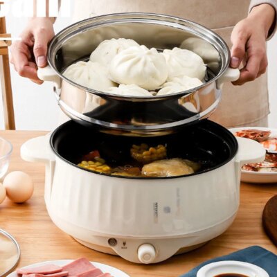 1.7L Multicooker Single/Double Layer Electric Pot 1-2 People Household Non-stick Pan Hot Pot Rice Cooker Cooking Appliances - Image 5