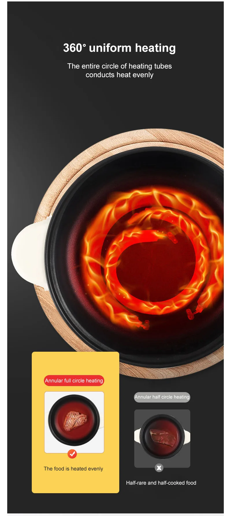 1.7L Multicooker Single/Double Layer Electric Pot 1-2 People Household Non-stick Pan Hot Pot Rice Cooker Cooking Appliances