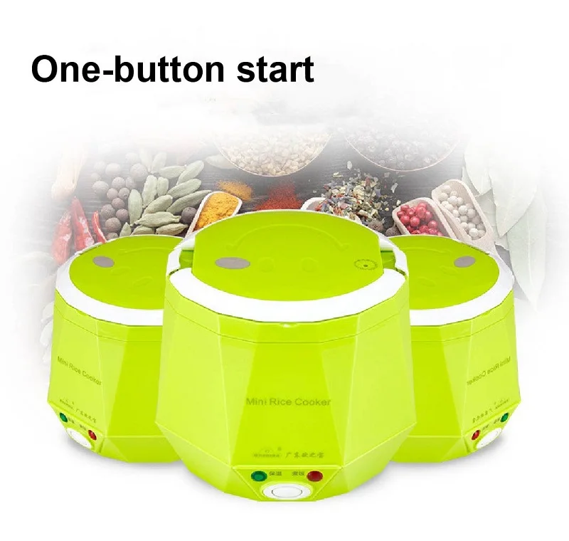 1.6L Mini Rice Cooker Heating Lunch Box Portable Constant Temperature Food Steamer Multifunction Pot For Car Truck 12/24V 1.6L Mini Rice Cooker Heating Lunch Box Portable Constant Temperature Food Steamer Multifunction Pot For Car Truck 12/24V