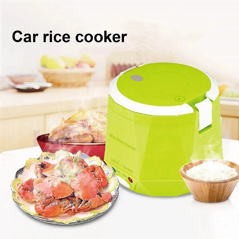 1.6L Mini Rice Cooker Heating Lunch Box Portable Constant Temperature Food Steamer Multifunction Pot For Car Truck 12/24V 1.6L Mini Rice Cooker Heating Lunch Box Portable Constant Temperature Food Steamer Multifunction Pot For Car Truck 12/24V