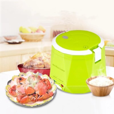 1.6L Mini Rice Cooker Heating Lunch Box Portable Constant Temperature Food Steamer Multifunction Pot For Car Truck 12/24V - Image 2