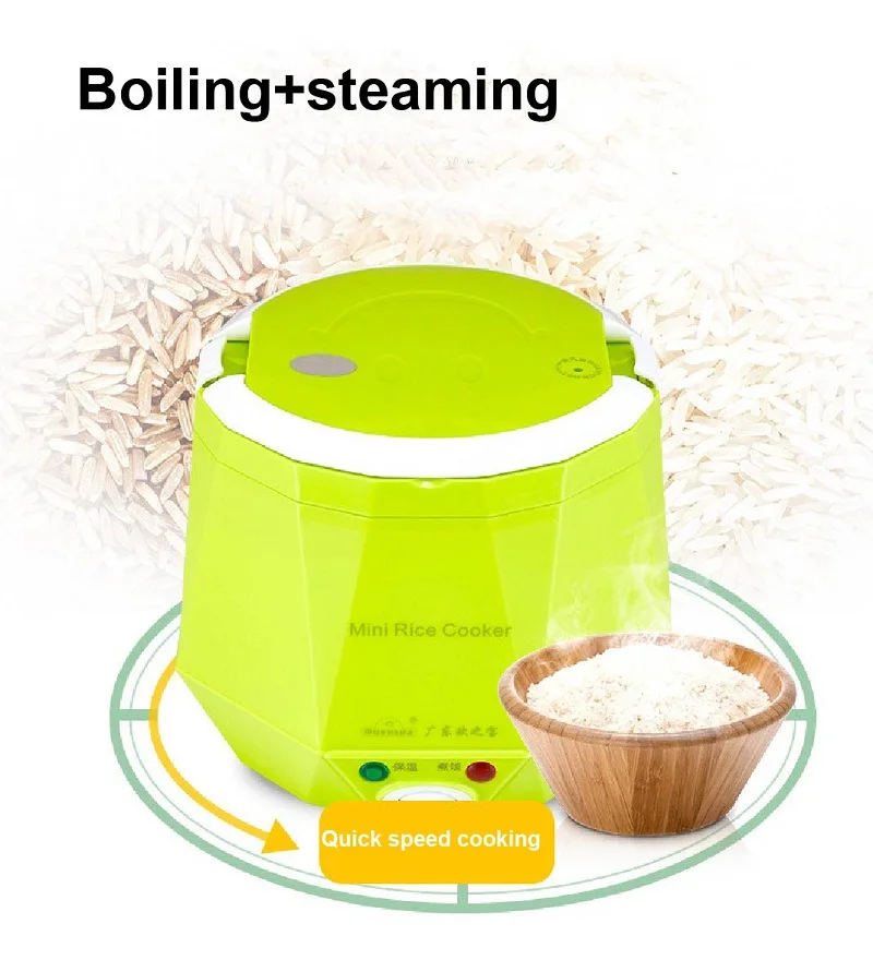 1.6L Mini Rice Cooker Heating Lunch Box Portable Constant Temperature Food Steamer Multifunction Pot For Car Truck 12/24V 1.6L Mini Rice Cooker Heating Lunch Box Portable Constant Temperature Food Steamer Multifunction Pot For Car Truck 12/24V
