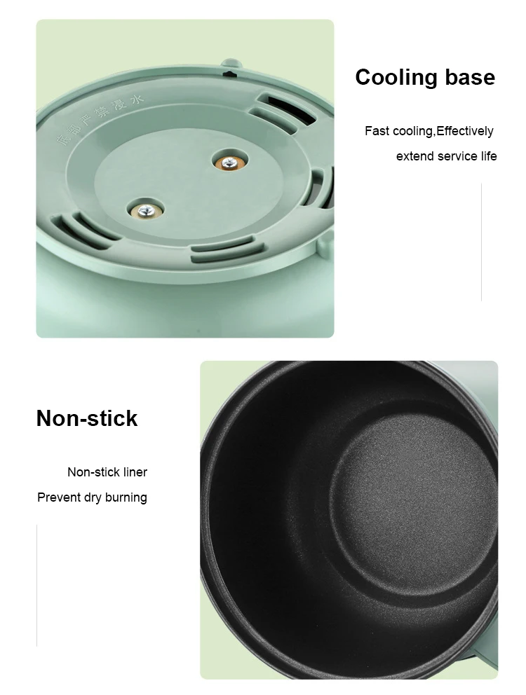 Mini Multifunction Electric Cooking Machine 1.7L Single/Double Layer Hot Pot Intelligent Electric Rice Cooker Non-stick Pan Pots