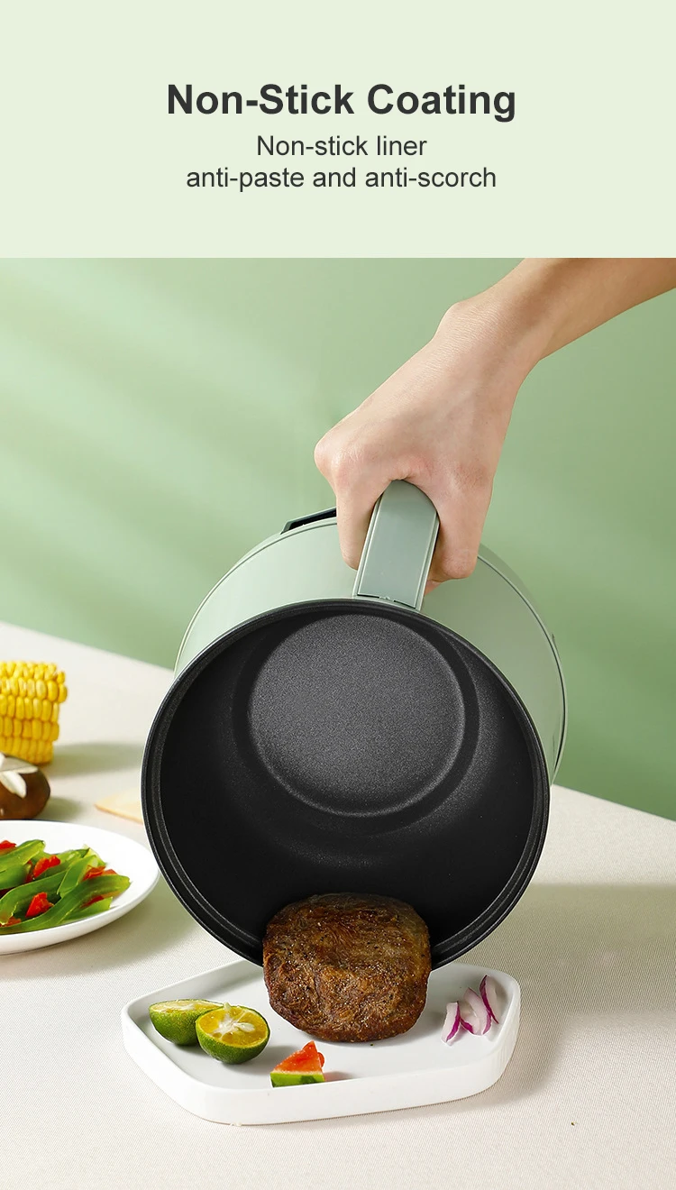 Mini Multifunction Electric Cooking Machine 1.7L Single/Double Layer Hot Pot Intelligent Electric Rice Cooker Non-stick Pan Pots