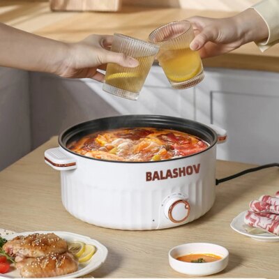 220V 110V Multifunction Cooker Household Single/Double Layer Hot Pot Mini Electric Cooking Machine Hot Pot Non-stick Pan Pots - Image 4