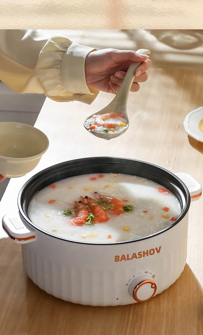 220V 110V Multifunction Cooker Household Single/Double Layer Hot Pot Mini Electric Cooking Machine Hot Pot Non-stick Pan Pots