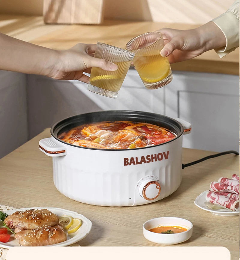 220V 110V Multifunction Cooker Household Single/Double Layer Hot Pot Mini Electric Cooking Machine Hot Pot Non-stick Pan Pots