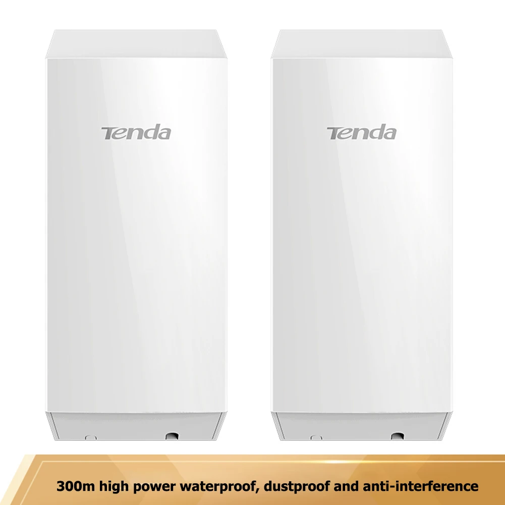 Tenda O1 Outdoor Access Point 300Mbps Long Range Smart Manage Router CPE 2.4GHz PoE Wireless Bridge 8dBi Transmission Waterproof