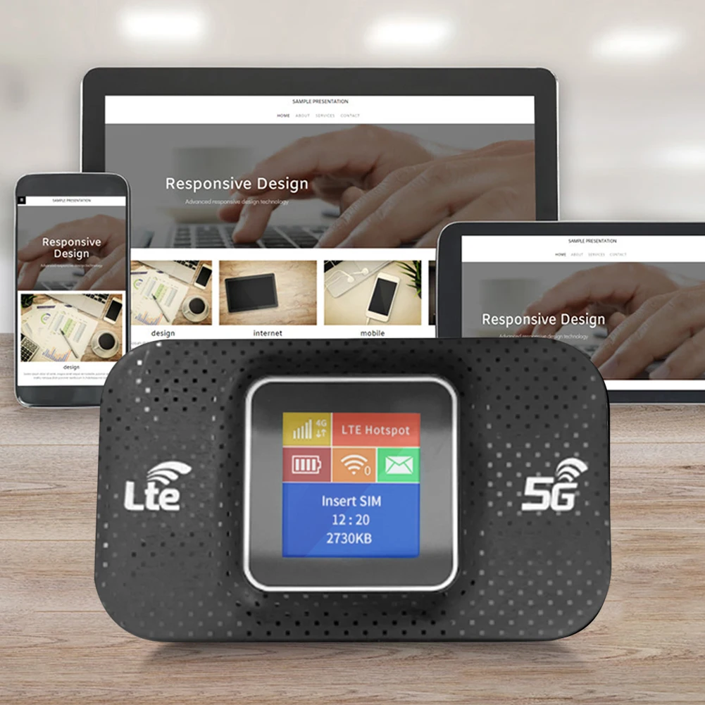 4G LTE Router 150Mbps Portable WiFi Repeater 3650mAh Unlocked Pocket Wireless Router With Sim Card Slot Outdoor Mobile Hotspot