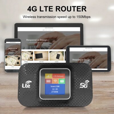 4G LTE Router 150Mbps Portable WiFi Repeater 3650mAh Unlocked Pocket Wireless Router With Sim Card Slot Outdoor Mobile Hotspot - Image 3