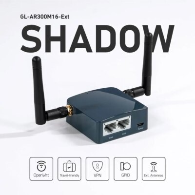 GL.iNet AR300M16 Portable Mini Travel Wireless Pocket Router With Access Point Extender WDS OpenWrt - Image 2
