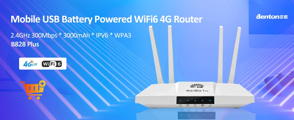 Benton Dual Band AC1200Mbps 4G SIM WiFi Router WiFi5 2.4G 5.8G 4G 4G+ Router with SIM Card Slot VPN WAN LAN 4G LTE WiFi Hotspot