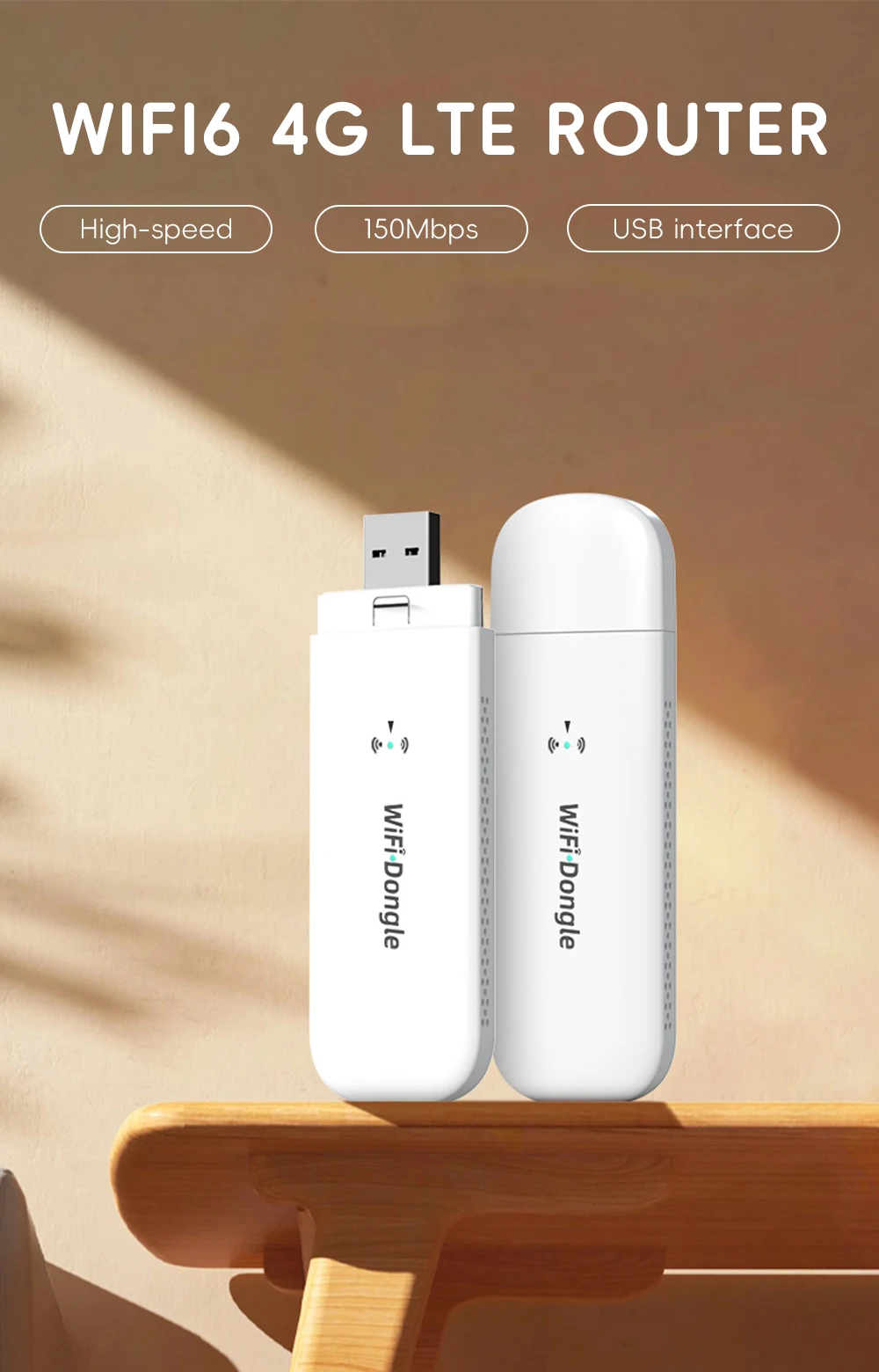 OPTFOCUS WiFi6 LTE Modem Wireless WiFi USB Router Pocket WiFi Hotspot 150Mbps MINI Portable Hotspot SIM Router For Home & Car OPTFOCUS WiFi6 LTE Modem Wireless WiFi USB Router Pocket WiFi Hotspot 150Mbps MINI Portable Hotspot SIM Router For Home & Car