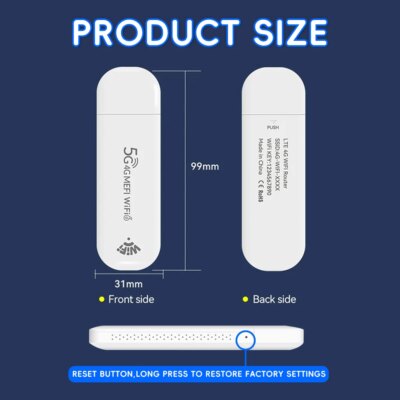 OPTFOCUS WiFi6 LTE Modem Wireless WiFi USB Router Pocket WiFi Hotspot 150Mbps MINI Portable Hotspot SIM Router For Home & Car - Image 6
