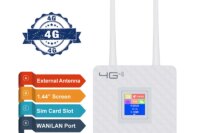 TIANJIE 150Mbps 4G Wifi Router Unlocked SIM Card Wireless Modem External Antenna Hotspot WAN LAN Broadband Adapter for IP Camera