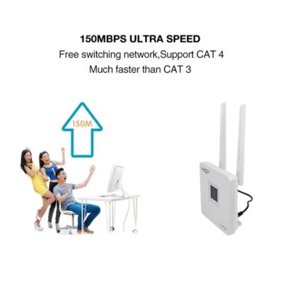 TIANJIE 150Mbps 4G Wifi Router Unlocked SIM Card Wireless Modem External Antenna Hotspot WAN LAN Broadband Adapter for IP Camera - Image 4
