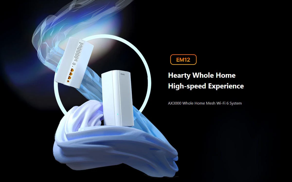 New Tenda AX3000 WiFi6 Mesh System EX/MX12 Wireless Router WiFi Upto 7000 sq.ft Wi-Fi Range Extender EU/US/UK Plug Hot Sale