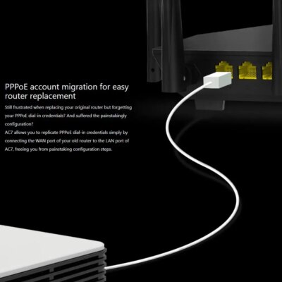Tenda AC7 Dual Band Wireless AC1200 Router Wifi Range Repeater with 5*6dBi High Gain Antennas Wider Coverage Wi-Fi Extender - Image 5