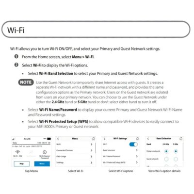MiFi 8800L Pocket Router 4G LTE Mobile Hotspot 2.4" Touchscreen Portable Wireless WiFi With Sim Card Slot 4400mAh Battery - Image 5