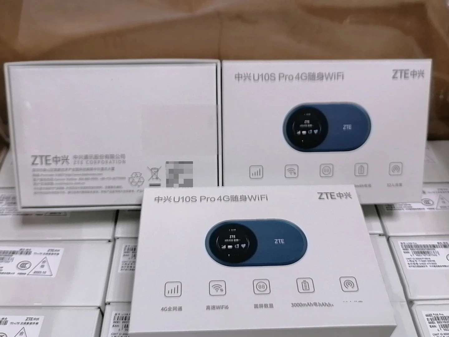 Unlocked ZTE U10S Pro 4G wireless router 4G LTE mobile wifi Type c screen Wi-Fi6 300Mbps 3000mAh battery original new