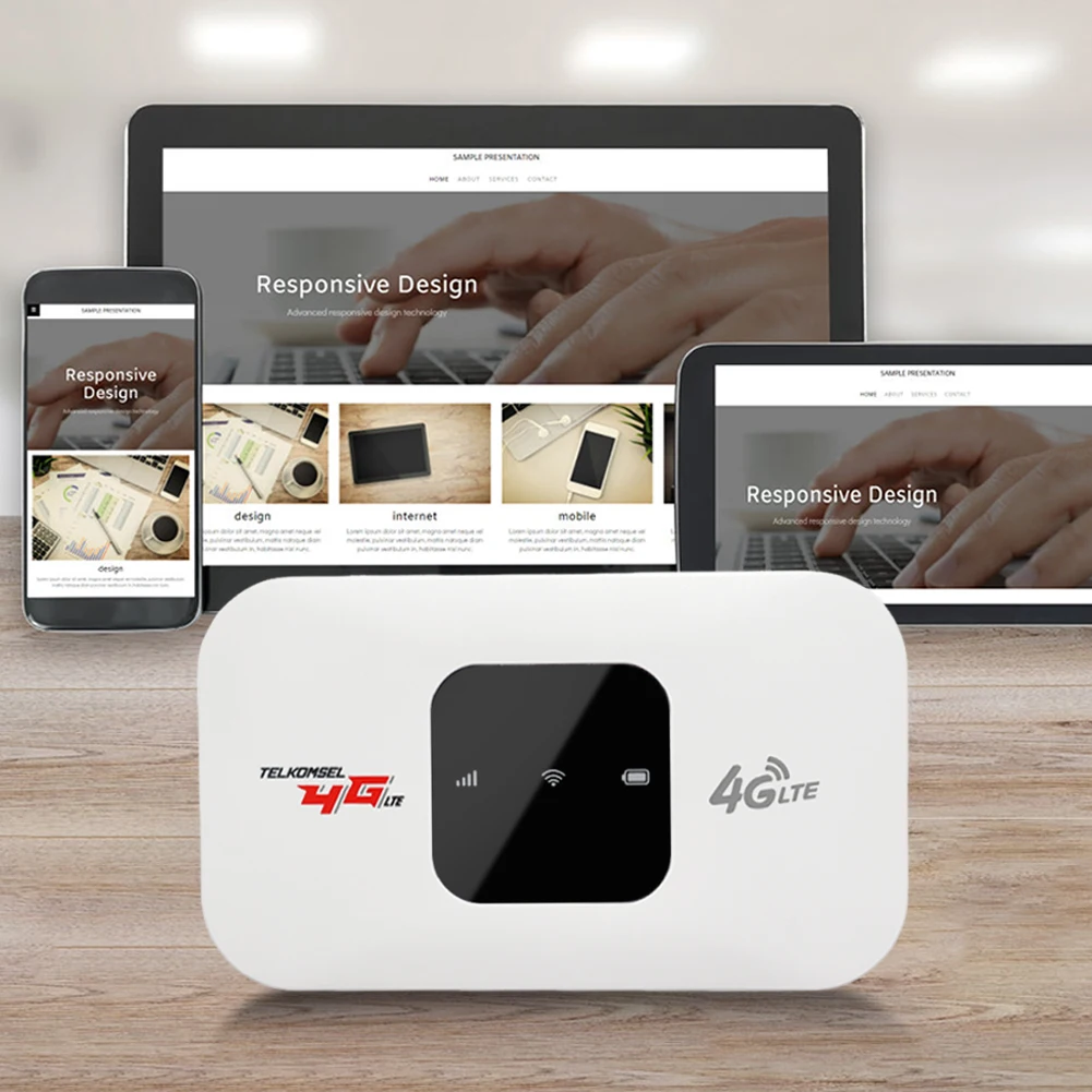 4G/5G Mobile WIFI Router 150Mbps 4G LTE Mobile WiFi Hotspot 2500mAh Portable Wireless Router with Sim Card Slot for Outdoor Car