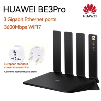 Chinese Version HUAWEI WiFi BE3 Pro Router - Next-Gen Wi-Fi 7+ Wireless Network european standard
