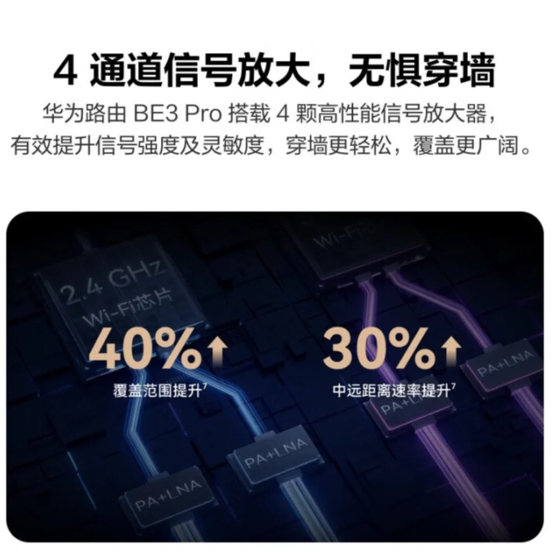 Chinese Version HUAWEI WiFi BE3 Pro Router - Next-Gen Wi-Fi 7+ Wireless Network european standard